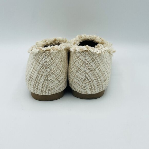 Report Shoes Womens Size 6 Beige Flats Distressed Loafers Pointed Slip On - Picture 7 of 11